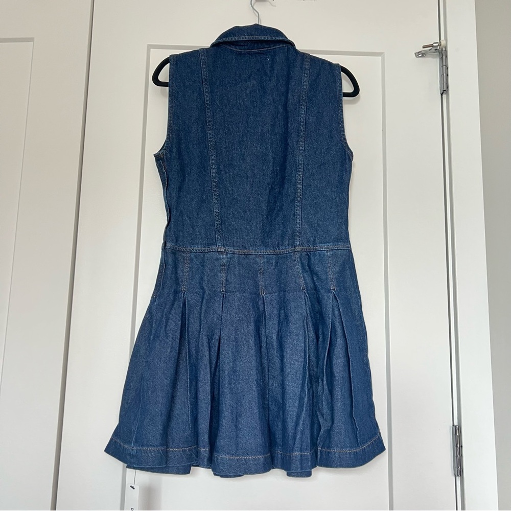 Reformation Arella Denim Mini Dress - Size 4 - NWT - Picture 5 of 9